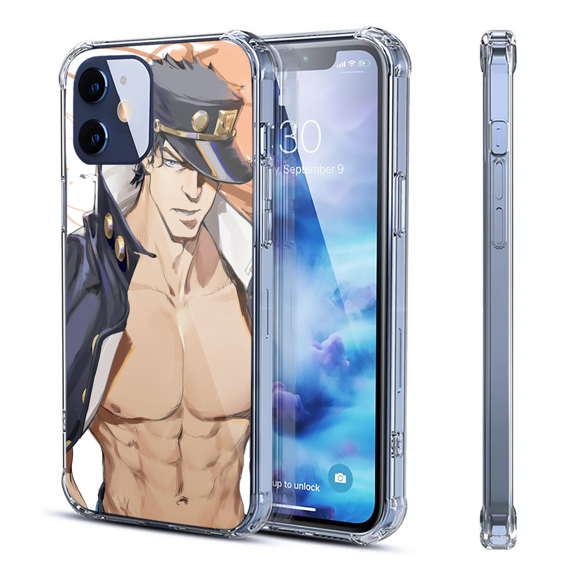 （画像用） ジョジョの奇妙な冒険 JoJo's Bizarre Adventure 【iPhone 12シリーズ対応】透明スマホケース（クリアソフトケース）